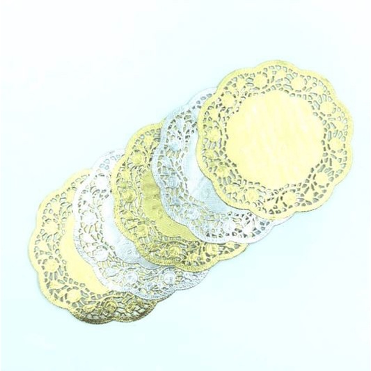 Lace Hollow Paper - Colorful Doily Paper Round Series (10pcs)