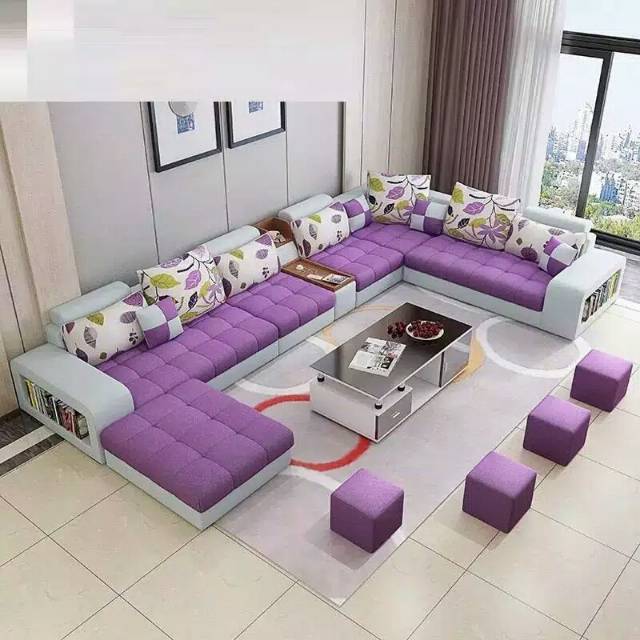 Sofa custom | sofa ruang tamu keluarga | sofa latter U best seller