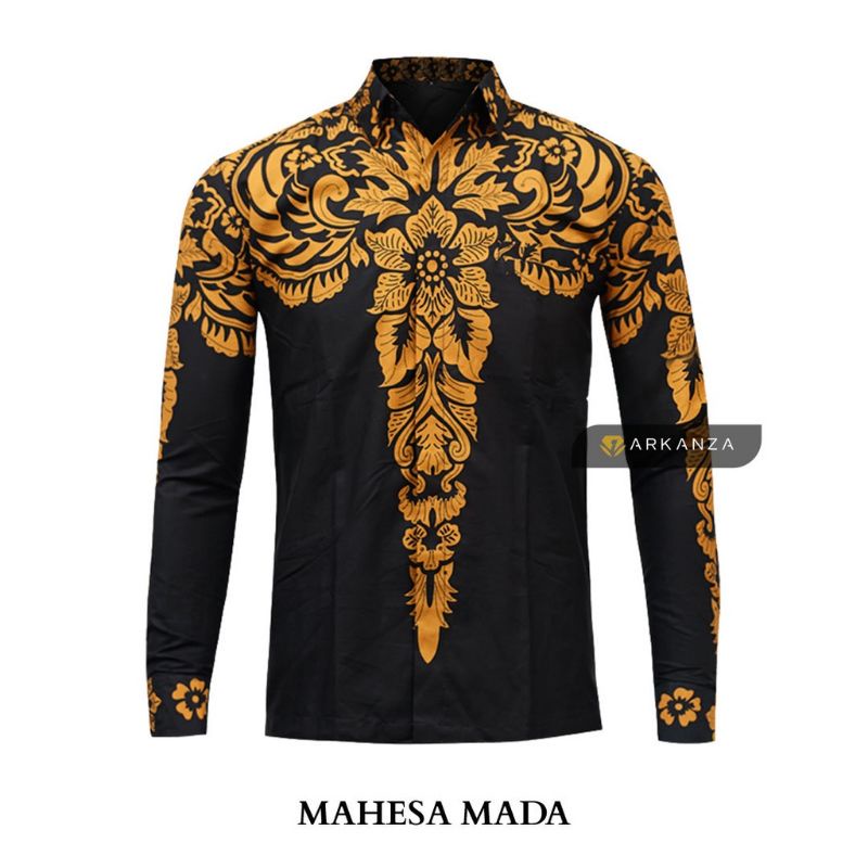 HEM KEMEJA BATIK AHY GOLD GROUNDING