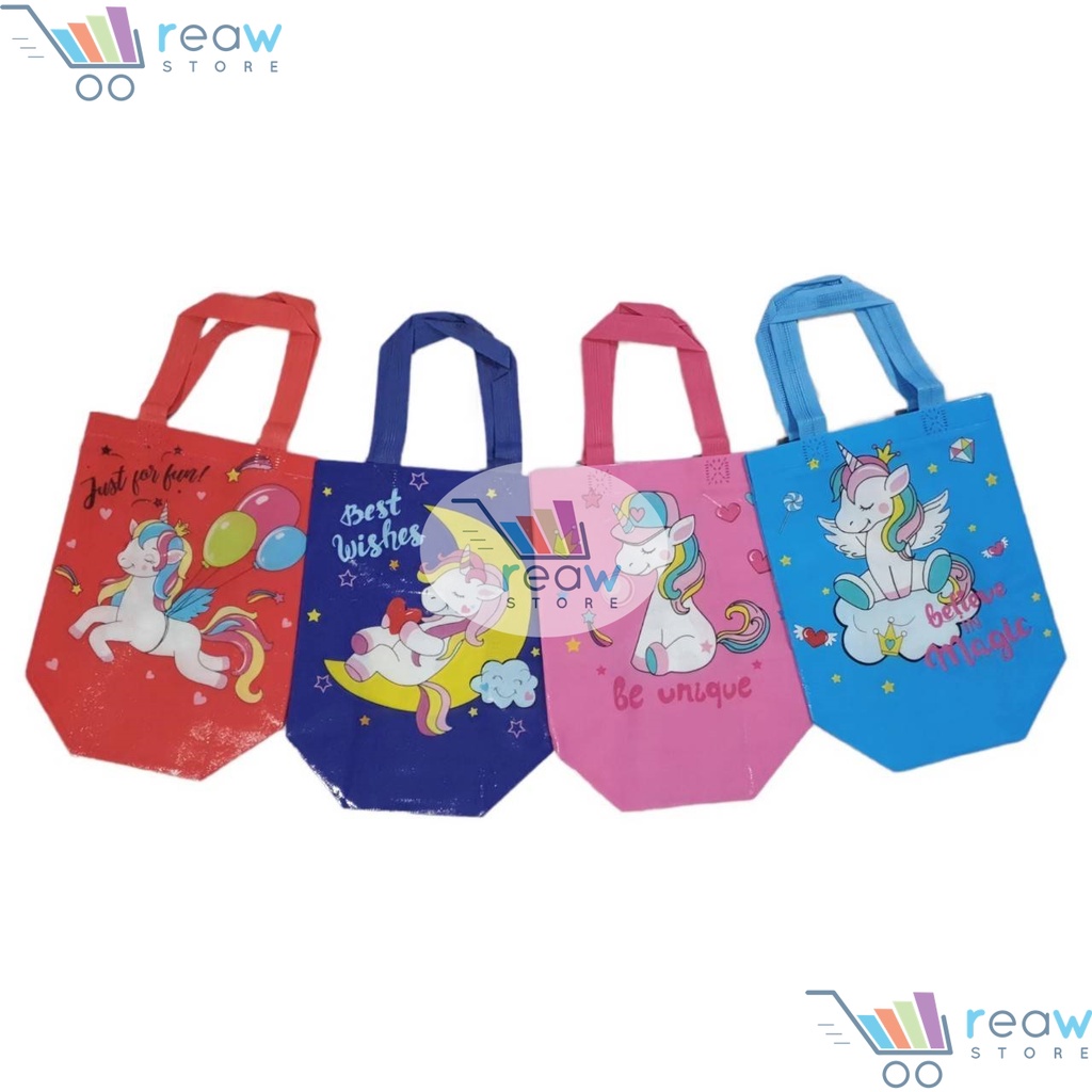 

Goodie Bag Tas Kantong Kain Souvenir Hampers Ulang Tahun Kuda Pegasus