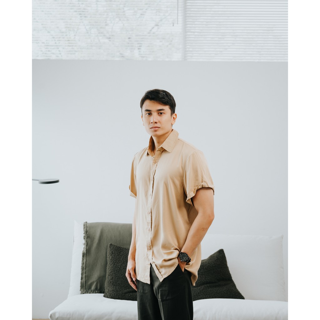 Radwah Man - Simply Shirt Nude - Kemeja Pria