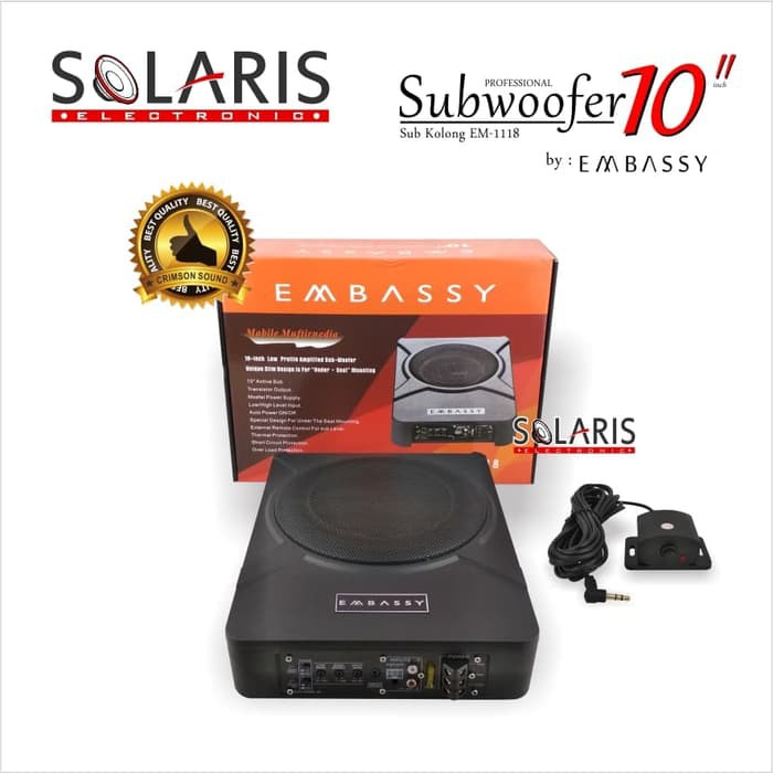 SUBWOOFER KOLONG 10 Inch PREMIUM EMBASSY EM-1118