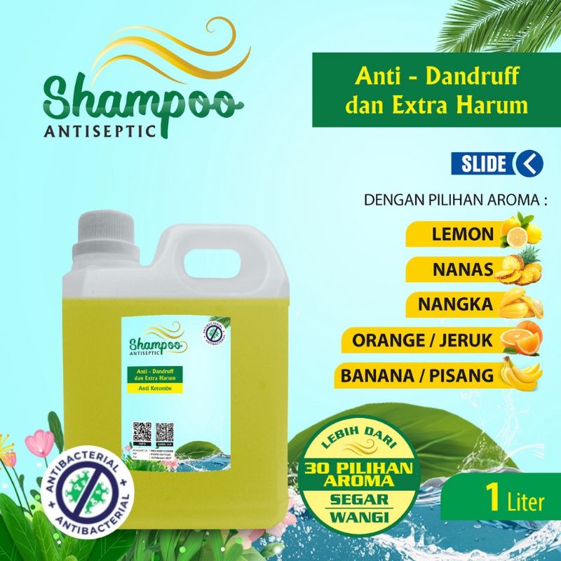 Shampo Anti  Dandruff aneka aroma wangi kemasan jurigen1 liter