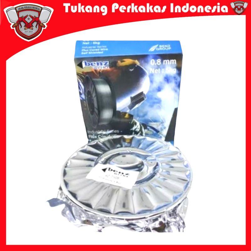 Kawat las flux core 0.8mm 5kg kawat las mig tanpa gas