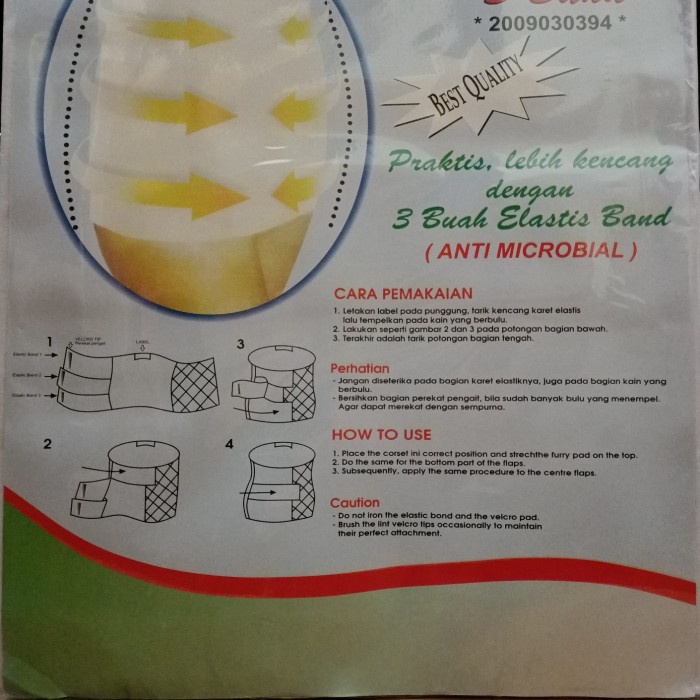 Korset Pelangsing Molek / Body Line Corset 3Band merk Molek Slim