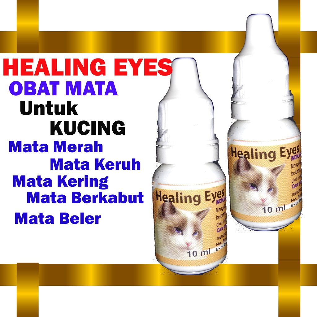 HEALING EYES 10 ML - OBAT MATA TETES MATA KUCING SAKIT MATA KELABU BERCAK PUTIH MATA KERING KERUH