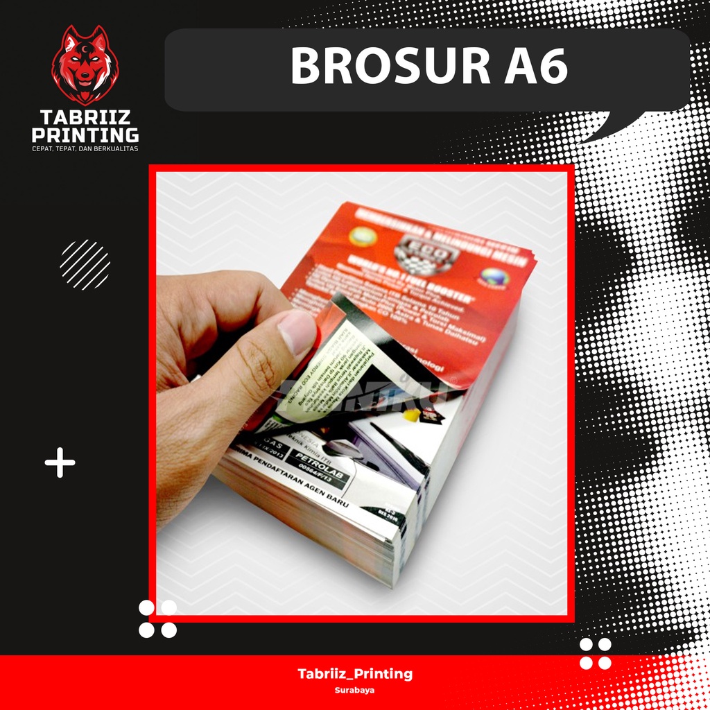 

[TABRIIZ PRINTING] Cetak Brosur / Leaflet/ Selebaran Ukuran A6 Murah Surabaya