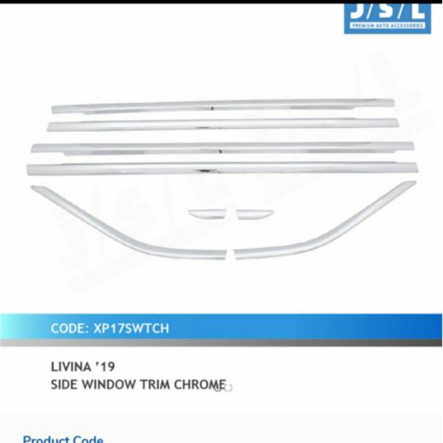 List kaca samping all new Livina 2019/ xpander chrome jsl