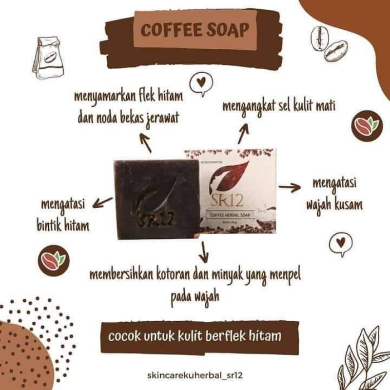 SABUN KOPI SR12 PENGHILANG FLEK HITAM