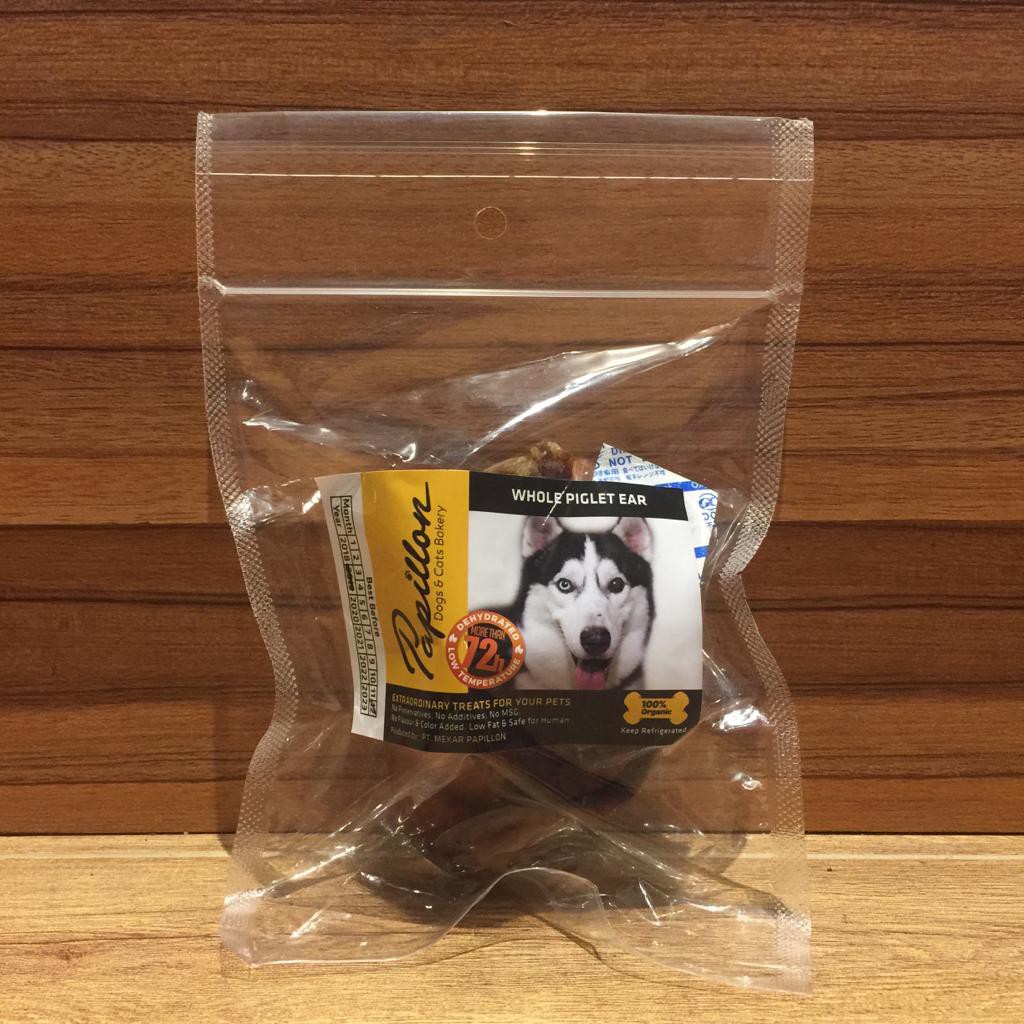 

Pet Republic Dog Snack Natural PAPILLON Whole Piglet Ear 1pcs