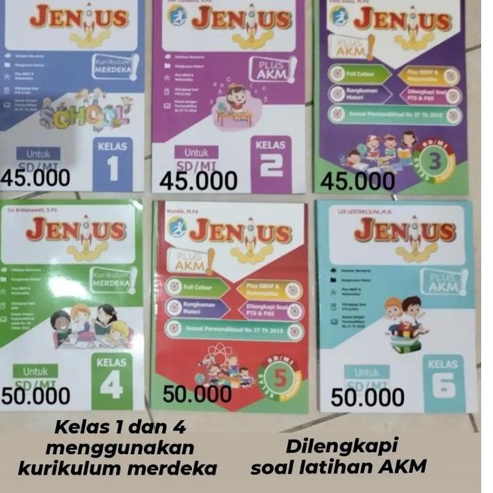 

Penjualan Terbanyak.. Buku Jenius Tematik Kelas 1-6 Semester I Tahun Ajaran 2022-2023