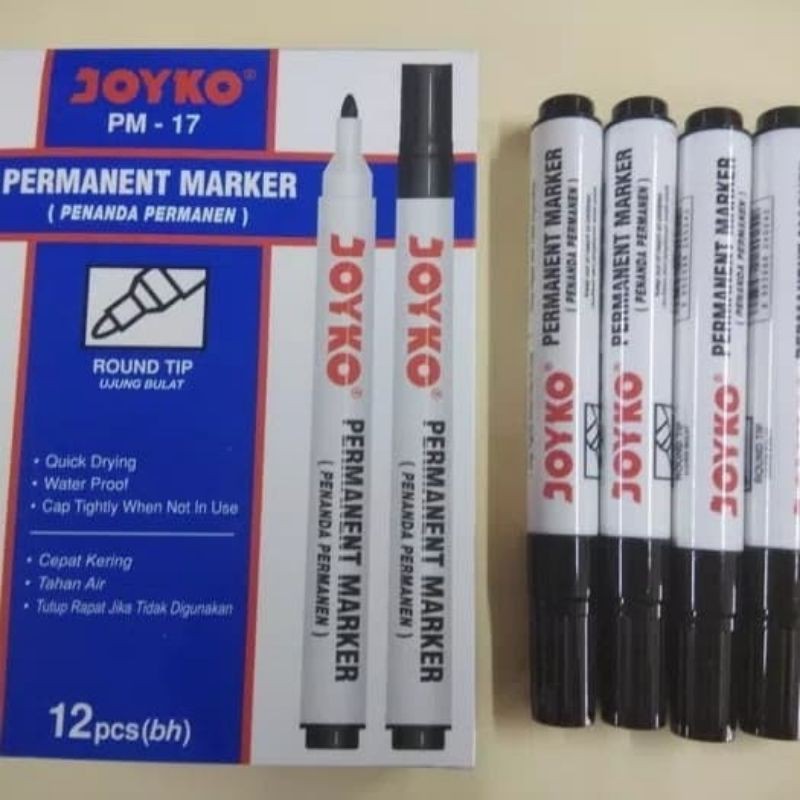 

Per Pcs Spidol Permanen Joyko PM-17 Permanent Marker