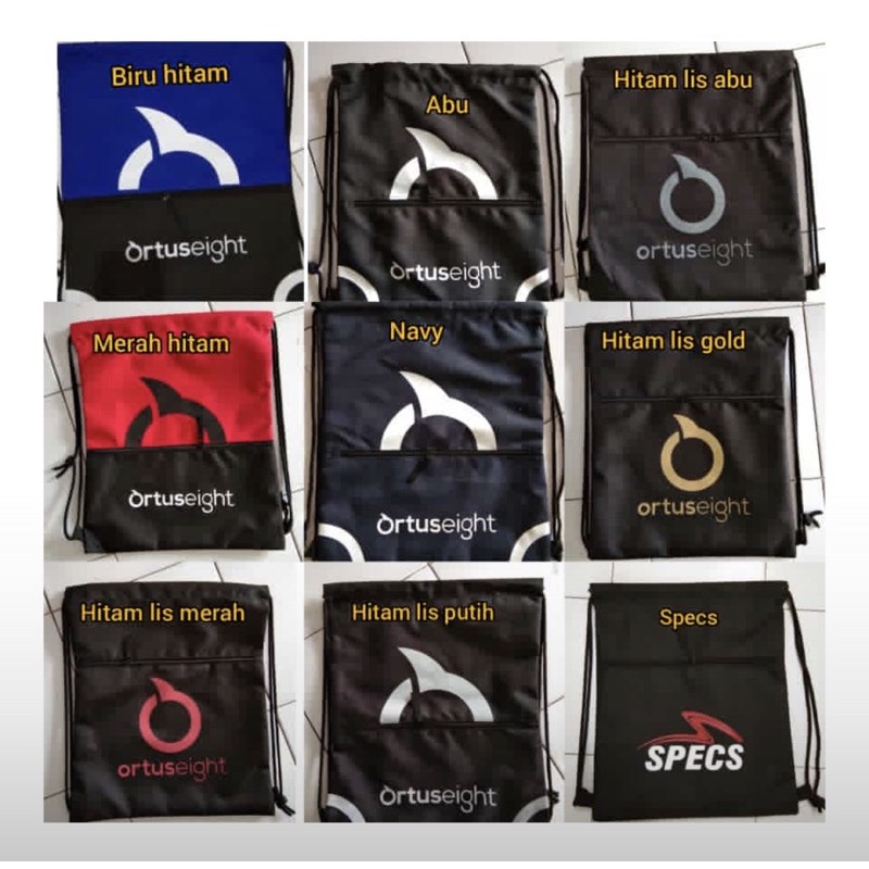Tas gymsack tas ortuseight tas gaul tas serut tas olah raga multy fungsi tas sepatu model baru