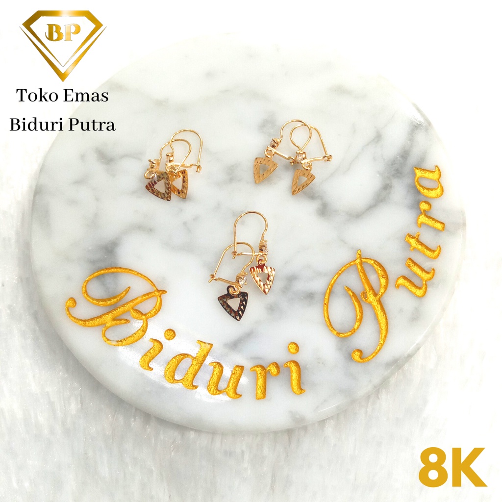 ANTING DESI EMAS ASLI KADAR 8K/375 toko emas biduri putra - toko mas asli - anting emas kadar 375 - anting emas muda - perhiasan emas asli - anting emas termurah - toko emas purbalingga