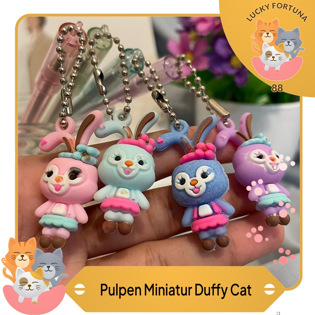 

[LuckyFortuna88] Pulpen Gantungan miniatur DuffyCat Pen Gantungan Miniatur DuffyCat alat tulis sekolah alat tulis kantor lucu murah perlengkapan kantor p