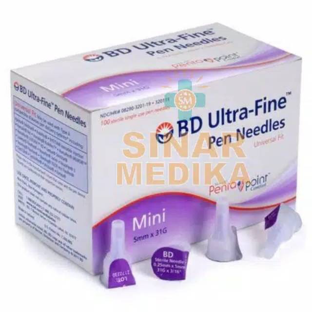 JARUM INSULIN BD 5 MM . JARUM MICRO FINE NEEDLES UNTUK SUNTIK INSULIN