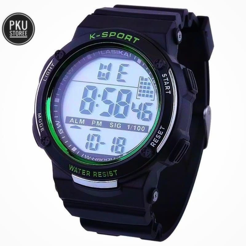 SPORT TERLARIS JAM TANGAN DIGITAL LASIKA PRIA STRAP RUBBER TAHAN AIR BISA BAWA BERENANG TERMURAH BISA COD