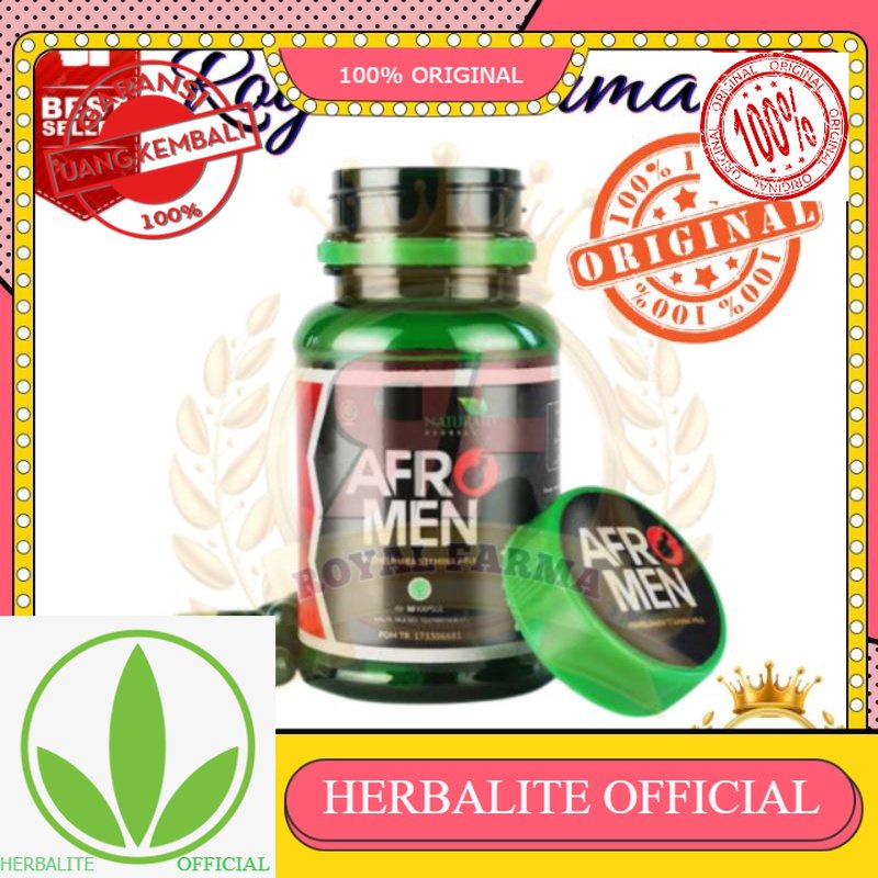 100% ORIGINAL [ Royal Farma ]AFROMEN Obat Kuat Stamina Pria Terbaik Asli Original 100% Herbal Bpom