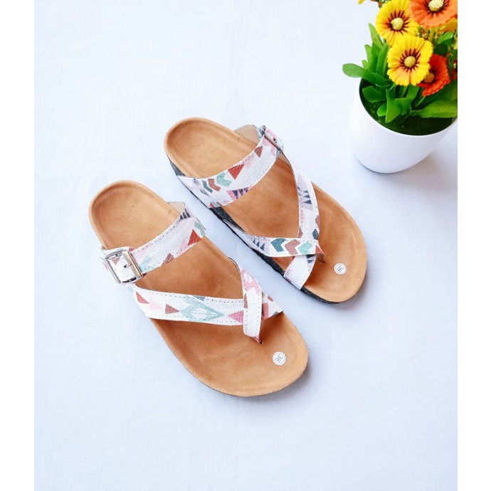 SB//Sandal Birken wanita Jempol Motif