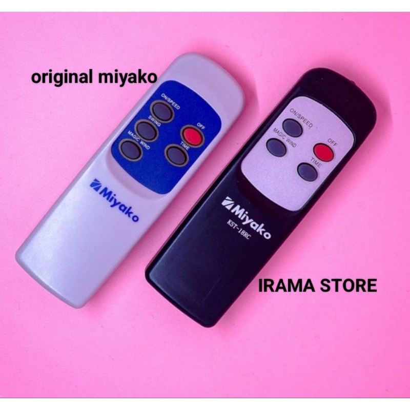 Remote Kipas Angin Miyako TJR 101 / KAW 1689 RC /remot KST 18RC ORIGINAL