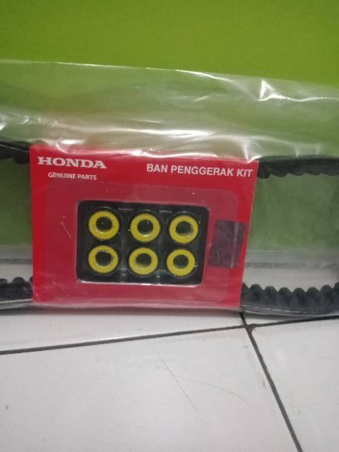 Vanbelt set kit Vario Techno 125 (KZR) ORI ASLI AHM 100%