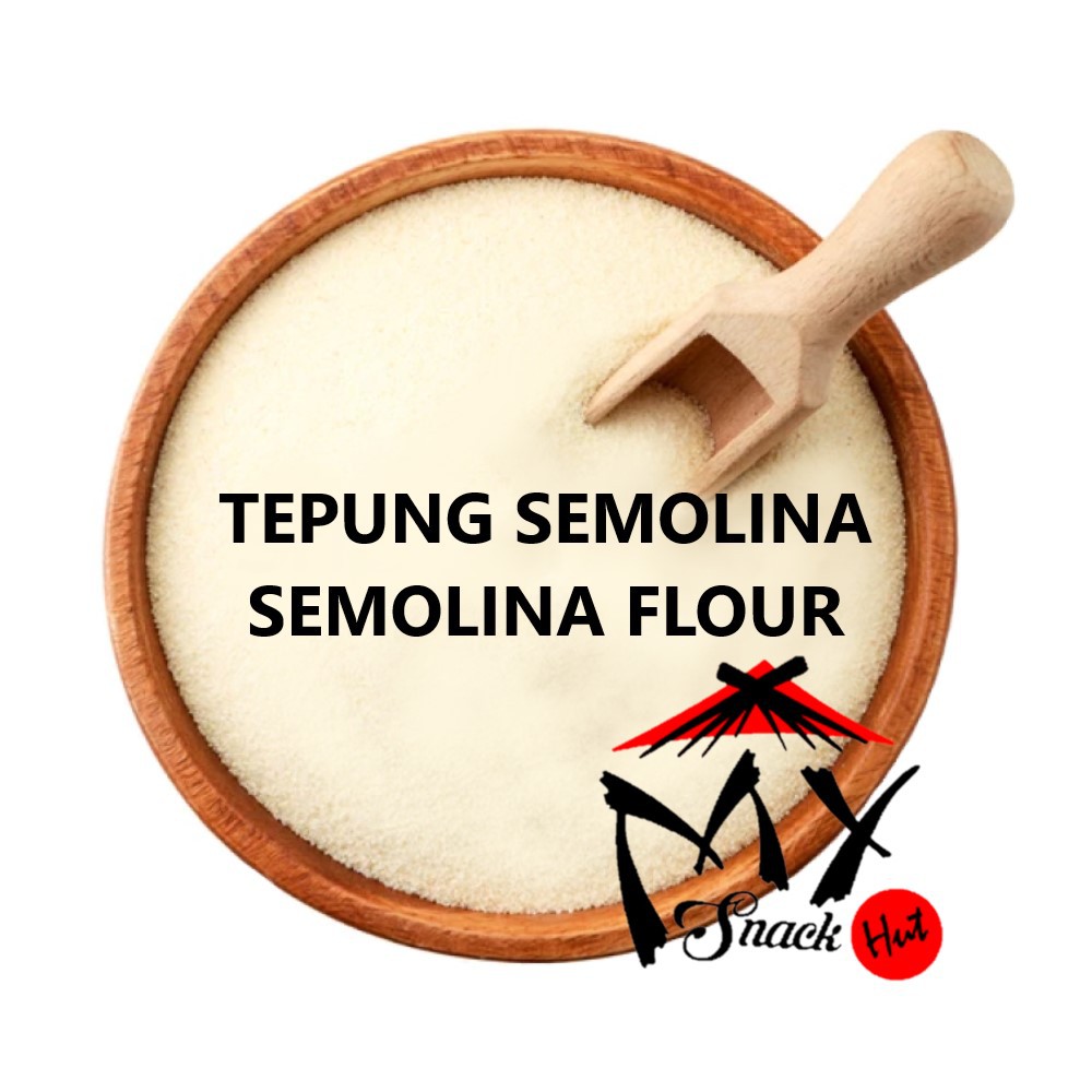 TEPUNG SEMOLINA 100GR - DURUM WHEAT HARD GANDUM KERAS - SOOJI RAVA SAMID PASTA FLOUR IMPORT AUSTRALIA