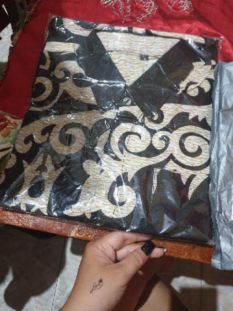 Risna Batik Hrb26 Kenongo Kemeja Hem Pendek Padi Pekalongan M L Xl Murah Keren Batik Pria Wajik Biru