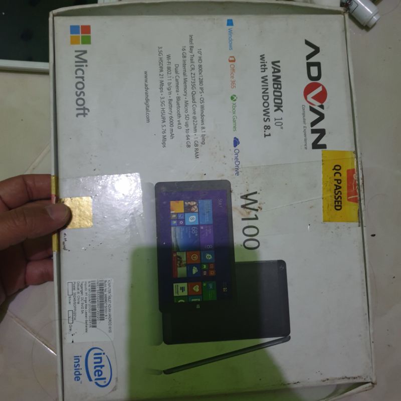 Advan Vanbook W100 Komputer Tablet Advan Vandroid normal siap pakai