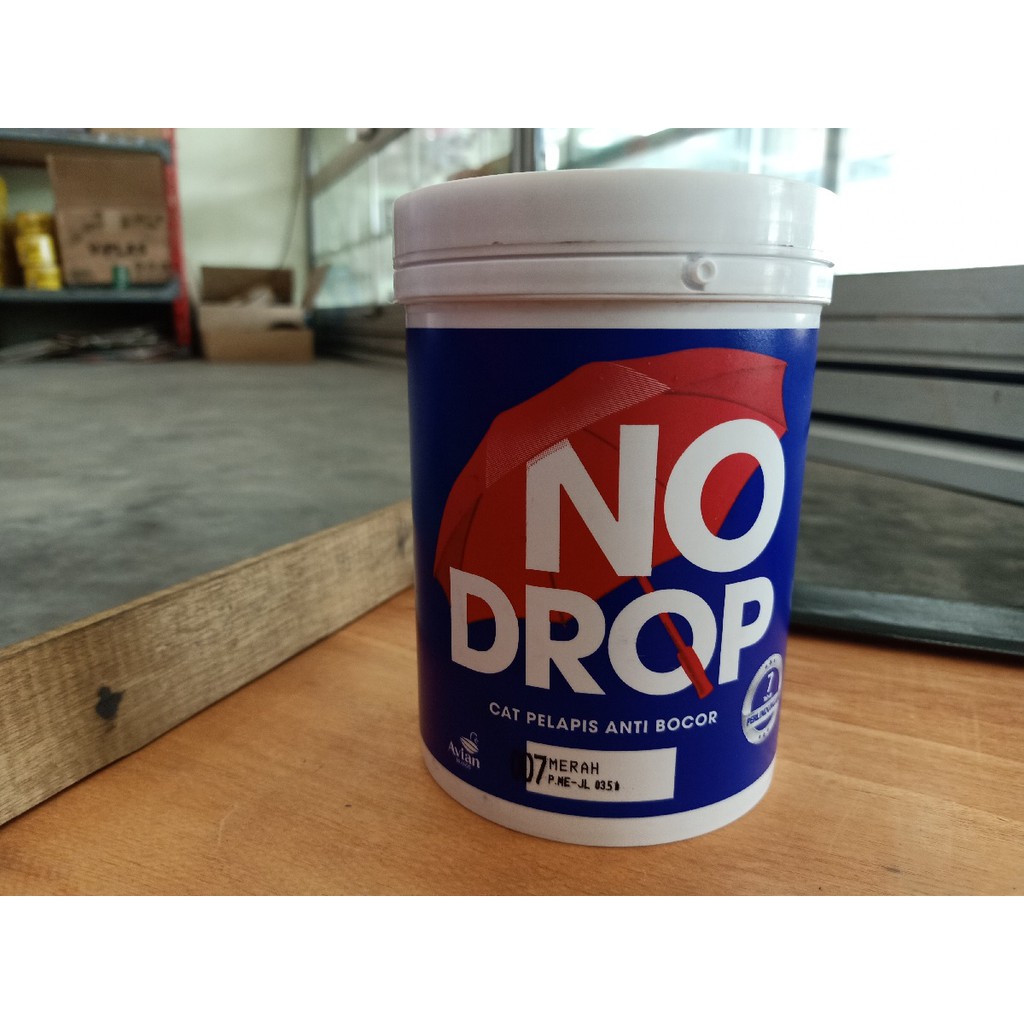 CAT TEMBOK WATER PROOF PELAPIS ANTI BOCOR NO DROP 1KG SEMUA WARNA