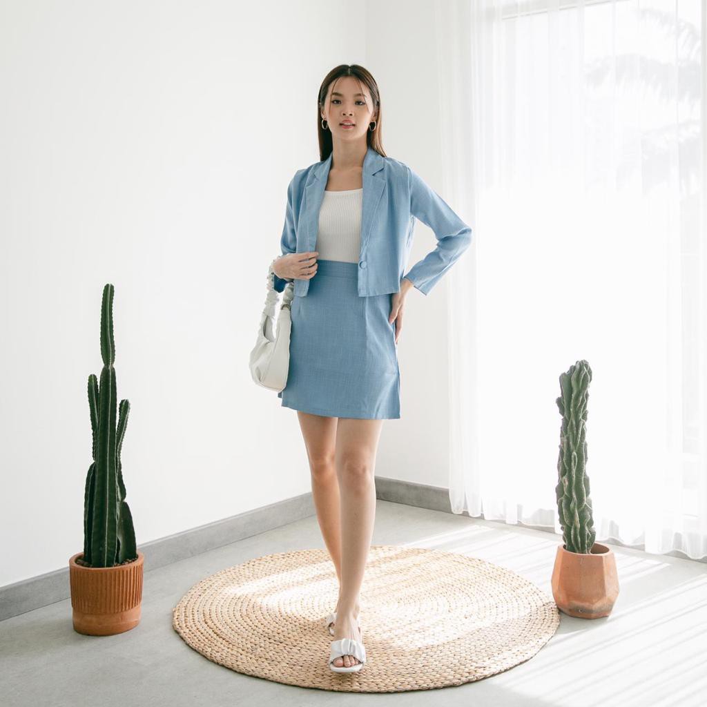 V656 Hello Blazer + Skirt - 3 COLOR