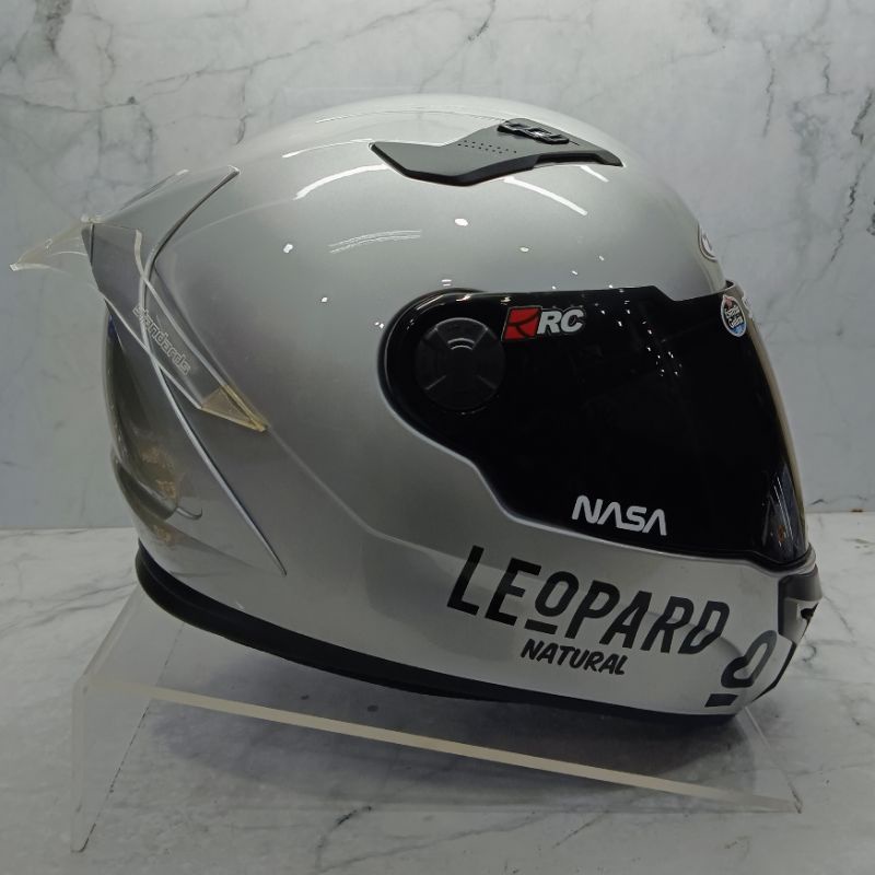 HELM ZEUS 813 SOLID SILVER - FAKET GANTENG LEOPARD - SPOILER 2D-3