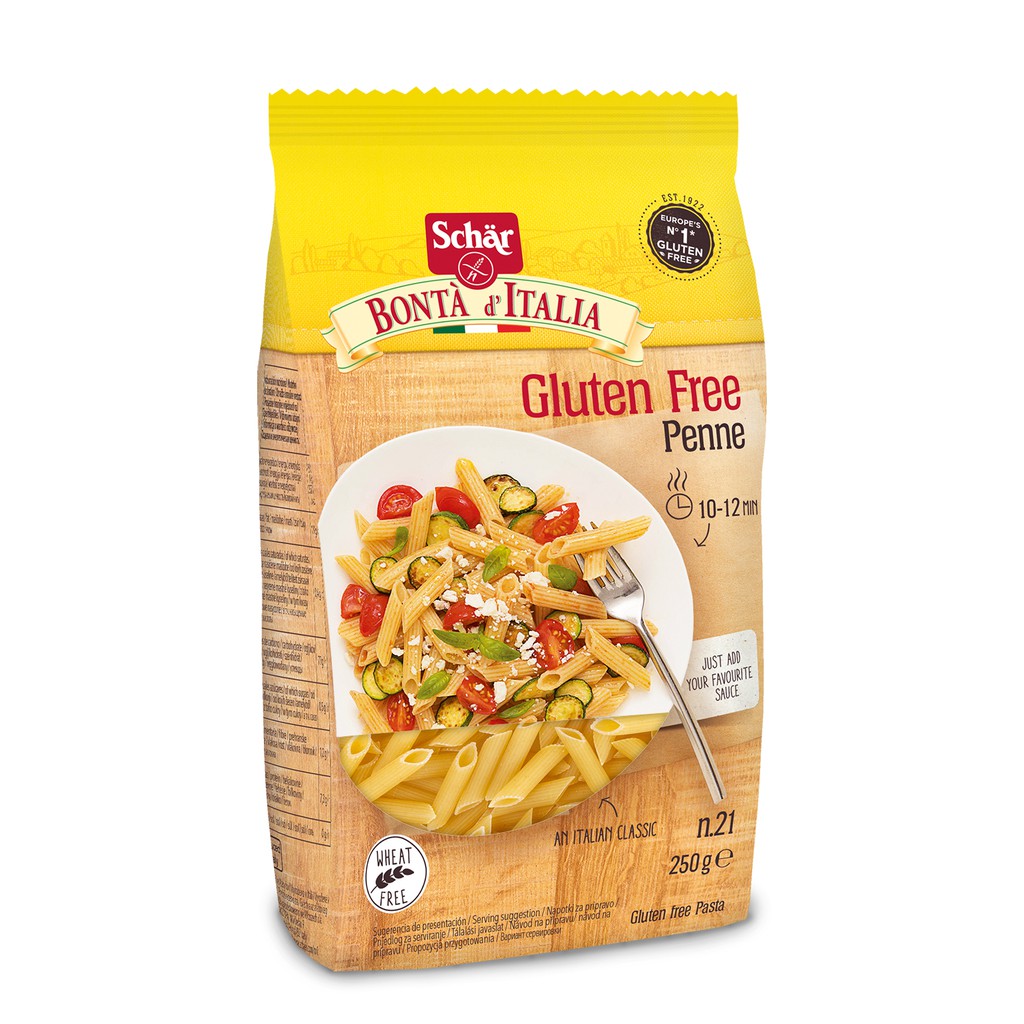 Schar Bonta d' Italia Gluten-Free Penne Pasta -- 12 oz (250 gr)