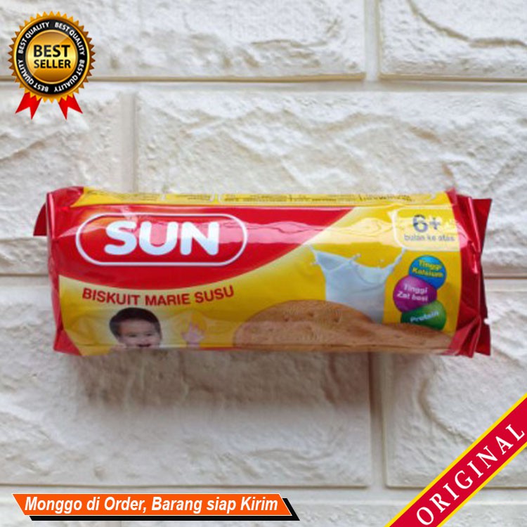 

Kue biskuit rasa susu makanan selingan asi ~ SUN Marie Susu Biscuits 150gr