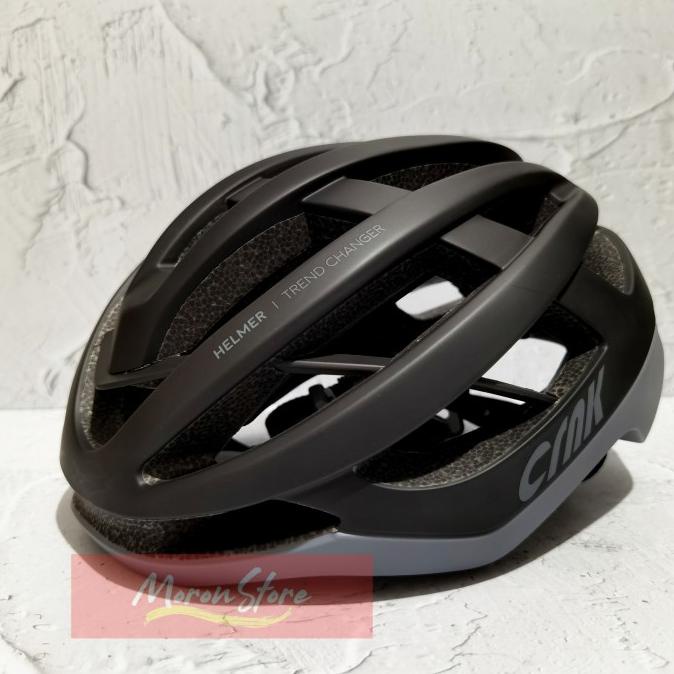 Helm Sepeda CRNK Helmer Magnetic Buckle Ultralight Roadbike Seli MTB