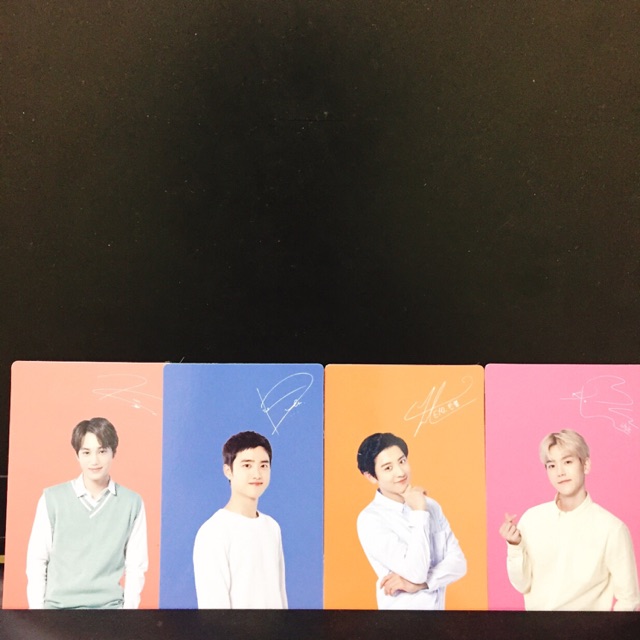 EXO Nature Republic photocard (PC FANMEET NATREP) — baekhyun DO chanyeol KAI