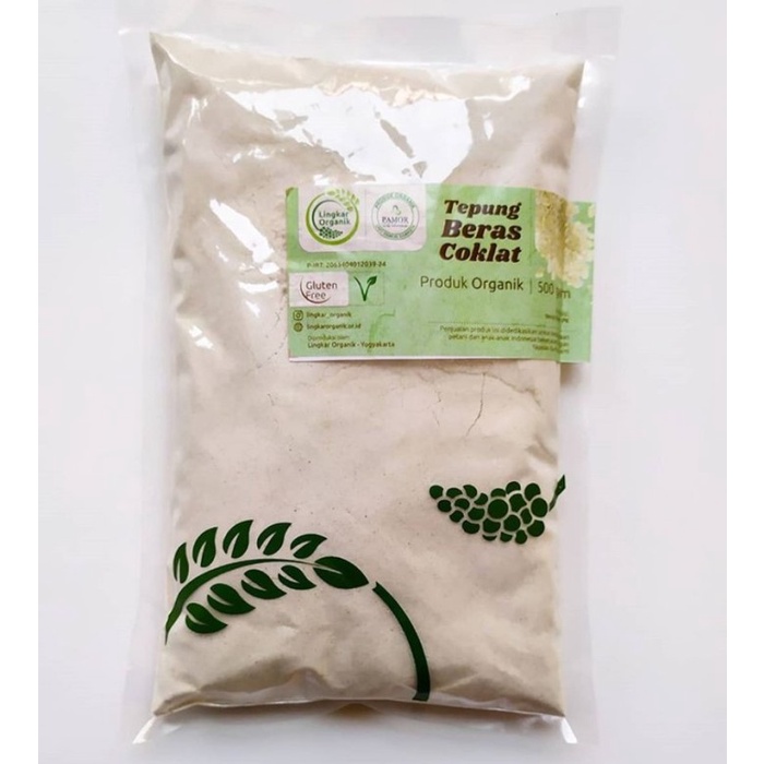 

Ketan-Beras-Tepung- Lingkar Organik Tepung Beras Coklat 500Gr - Tepung Beras Coklat -Tepung-Beras-