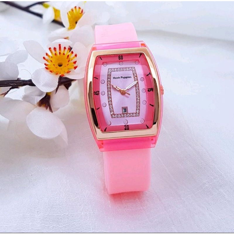 Jam Tangan Wanita H.Puppies Jam Tangan Terlaris Rubber Tgl Aktif