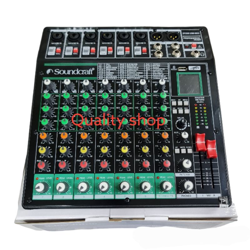 Mixer 8 Channel Soundcraft efx8/8 mk2 Usb effect 99dsp baru