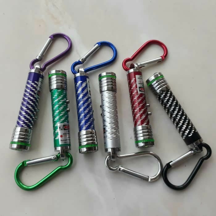 Laser Pointer / Senter Mini Gantungan Keychain Senter 3 In 1 Led light