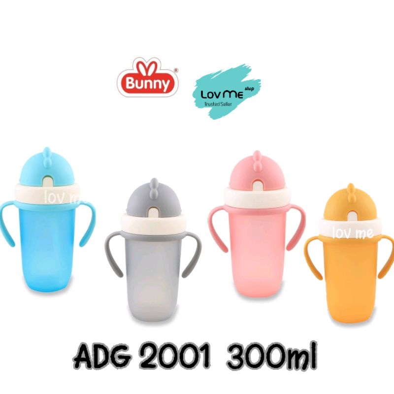 lov me❤ LUSTY BUNNY Traning Cup 2 Handle Sport- Botol Sedotan 200ML |300ml- Botol Minum Bayi -adg1001 adg2001