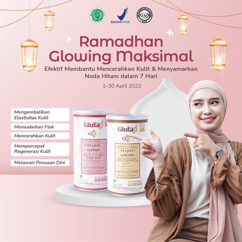 

GLUTA GOLD ORI 100% - Coklat - Collagen tanpa suntik putih