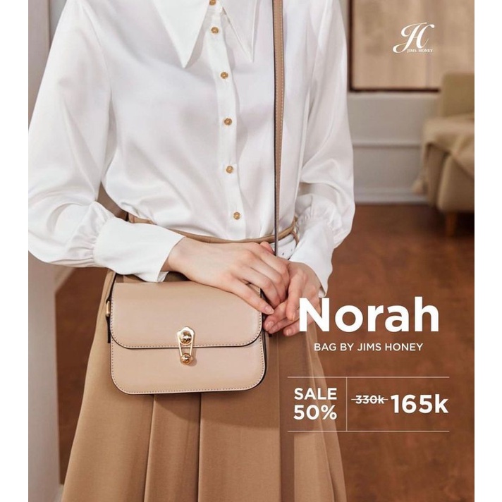 NORAH BAG JIMS HONEY/ TAS SELEMPANG WANITA ORIGINAL JIMS HONEY/ BISA COD/ FREE BOX