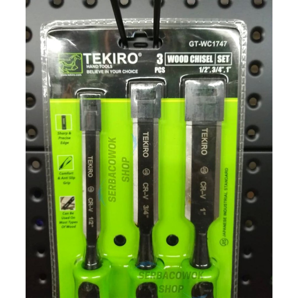 Tekiro Pahat Kayu Set 3 Pcs Gg Fiber Wood Chisel Set Termurah Berkualitas