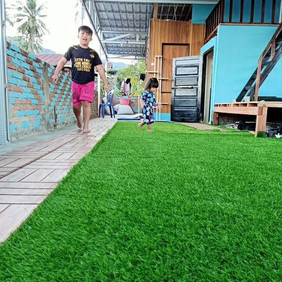 Dekorasi Taman Palsu Rumput Sintetis Artificial Simlimsimlim