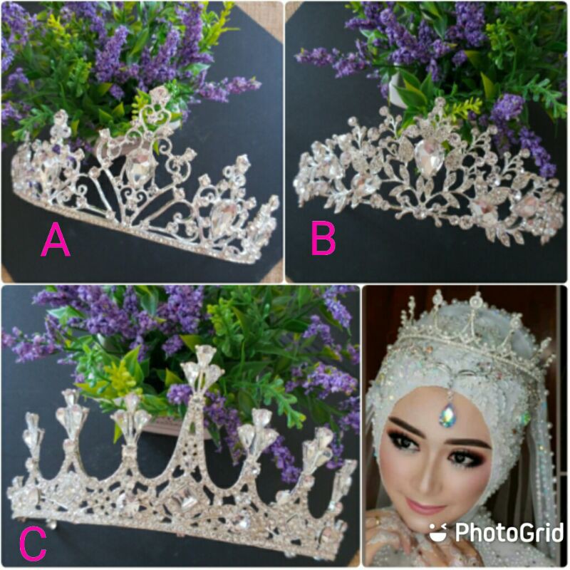 Jual mahkota hijab/ mahkota pengantin/ flowercrown/ crown | Shopee