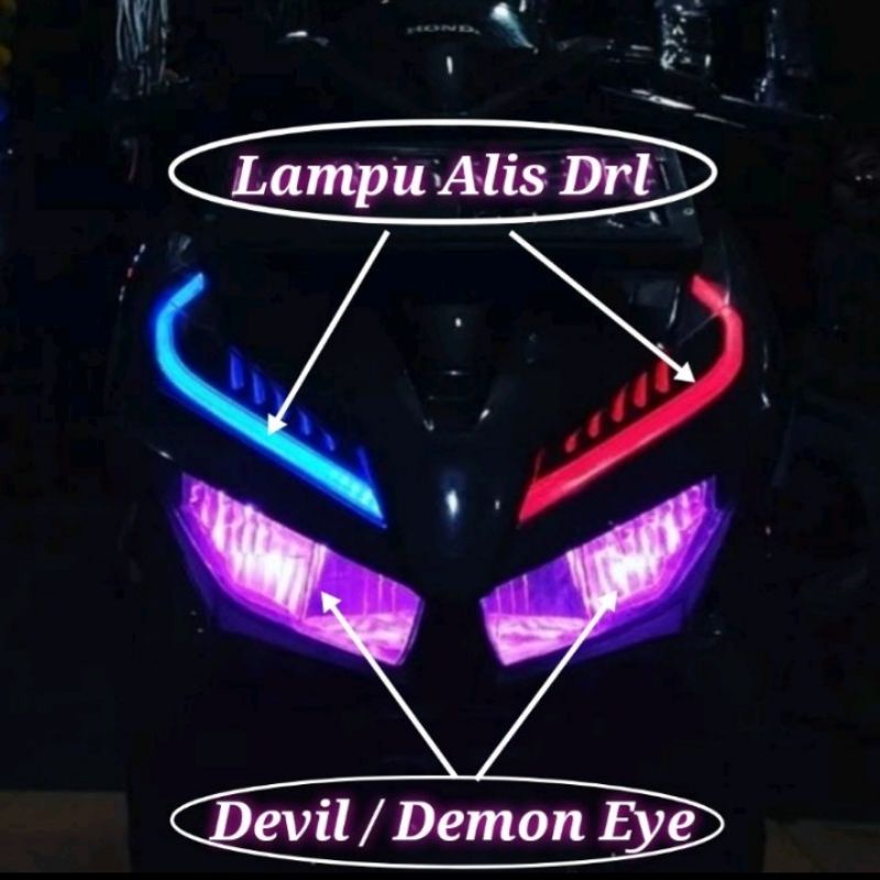 LAMPU DEVIL EYES 6MATA SUPER TERANG