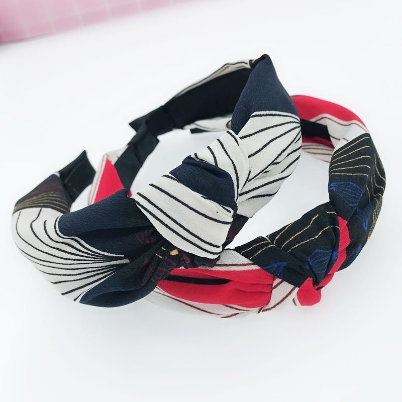 [Bayar Di Tempat] Headband Korea Style Bando Motif Bandana Polos / Bandana Import Fashion Wanita