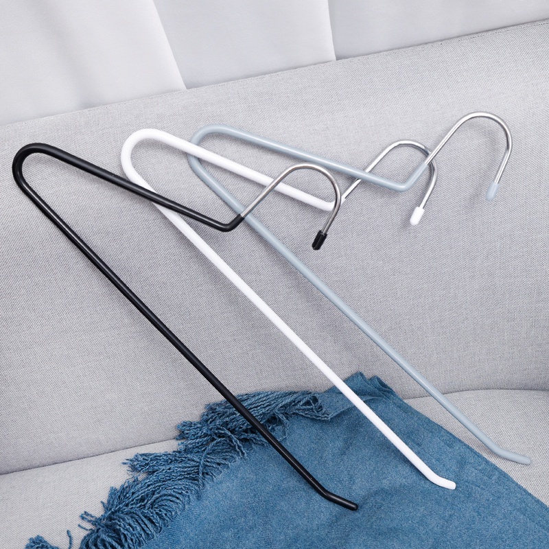 1pc Rak Hanger Pakaian Model Anti-Selip Bahan Besi