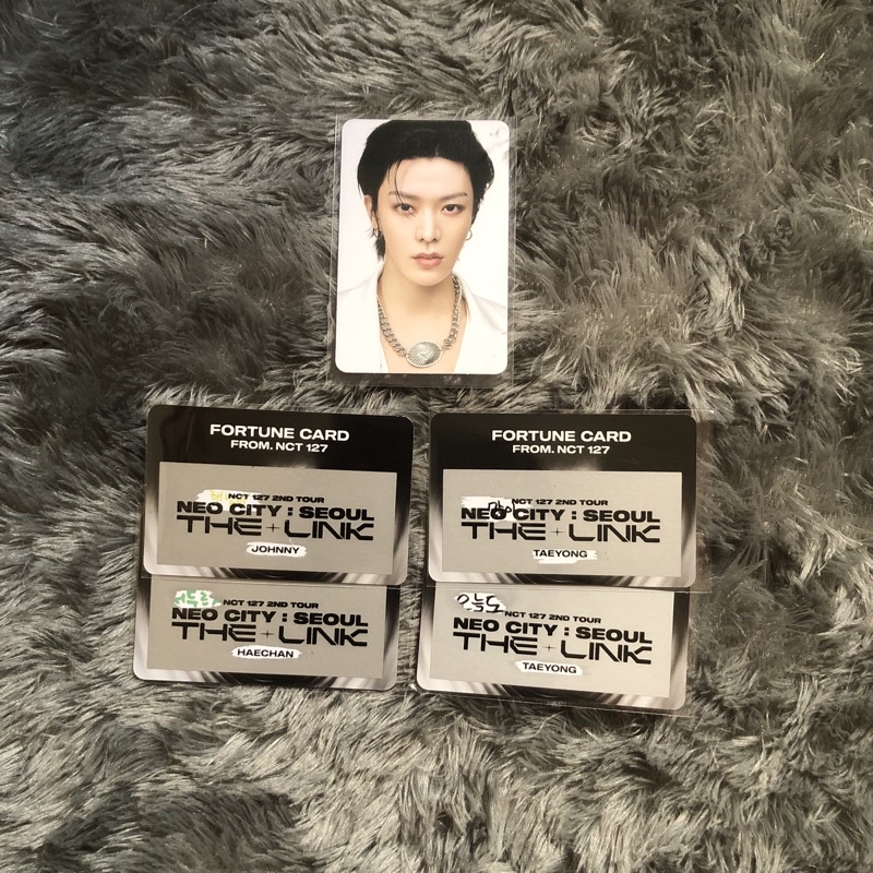 pc yuta fortune the link scratch card taeyong haechan johnny photocard