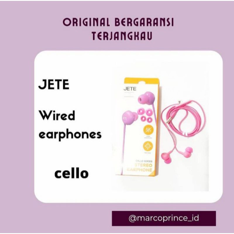 EARPHONE JETE